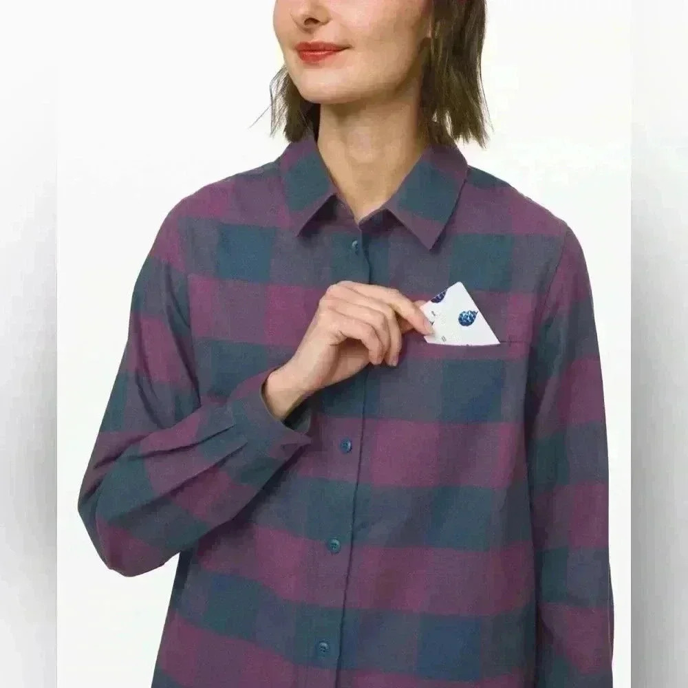 Lululemon Full Day Ahead Shirt
Revive Plaid Night Diver Galactic Grape - Picture 5 of 11